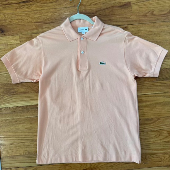 Lacoste Polo - Classic Fit - US 3 / Small - Pastel/Light Orange - Picture 4 of 6